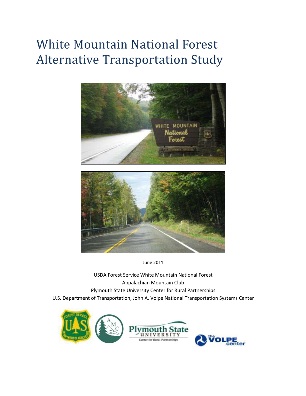 White Mountain National Forest Alternative Transportation Study