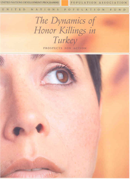 Honor Killings in Turkey the Dynamics of Honor Killings in Turkey