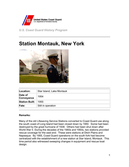 Station Montauk, New York