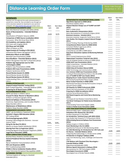 Distance Learning Order Form