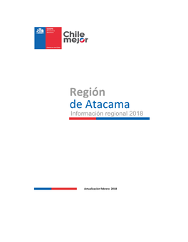 Región De Atacama Información Regional 2018
