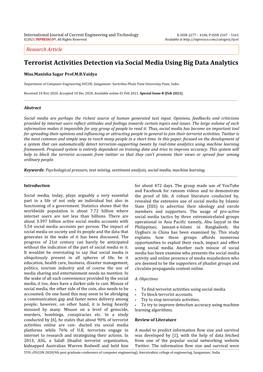 Terrorist Activities Detection Via Social Media Using Big Data Analytics