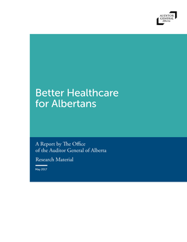 Better Healthcare for Albertans