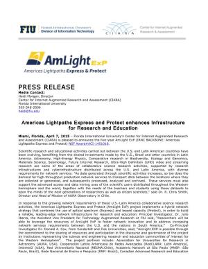 Amlightexp Press Release