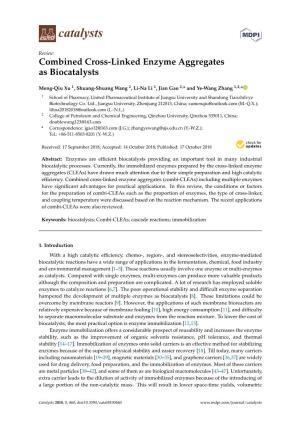 Combined Cross-Linked Enzyme Aggregates As Biocatalysts
