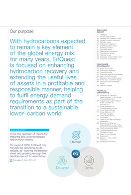 With Hydrocarbons Expected to Remain a Key Element of The