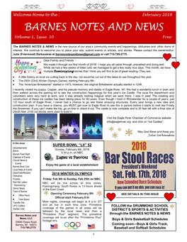 BARNES NOTES and NEWS Volume 1, Issue 10 Free
