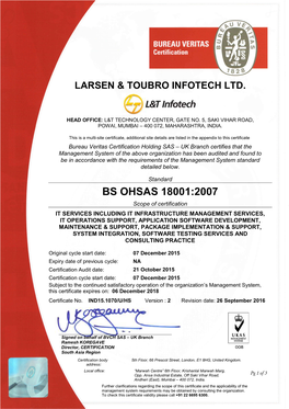 Q:\CER India\Operations\Cert-Printing Data\SCANNEED CERTIFICATES 2015\February 2015\3491807 LARSEN & TOUBRO INFOTECH LIMITED