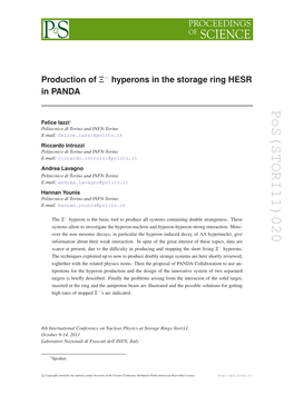 Pos(STORI11)020 Hyperons