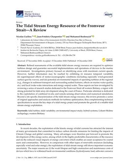 The Tidal Stream Energy Resource of the Fromveur Strait—A Review