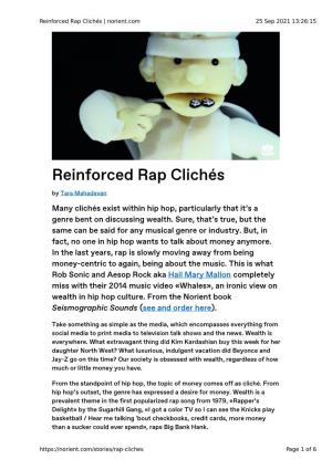Reinforced Rap Clichés | Norient.Com 25 Sep 2021 13:26:15