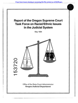 Report of the Oregon Supreme Court Task Force on Racial/Ethnic Issues in the Judicial System