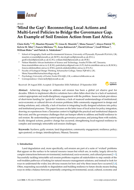 Mind the Gap’: Reconnecting Local Actions and Multi-Level Policies to Bridge the Governance Gap