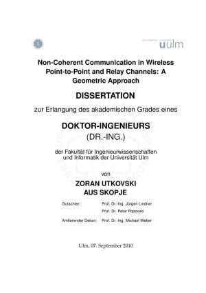 Doktor-Ingenieurs (Dr.-Ing.)