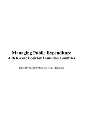 Managing Public Expenditure a Reference Book for Transition Countries
