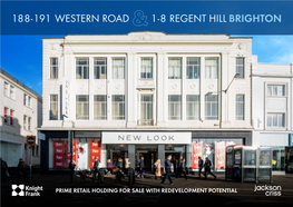 188-191 Western Road 1-8 Regent Hill Brighton