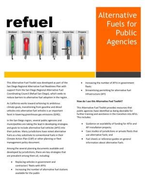 Alternative Fuels for Public Agencies