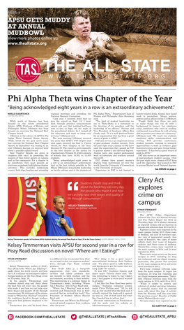 Phi Alpha Theta Wins Chapter of the Year “Being Acknowledged Eight Years in a Row Is an Extraordinary Achievement.”