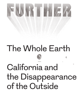 The Whole Earth California and the Disappearance of the Outside
