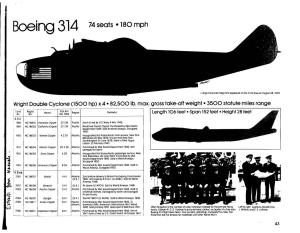 Boeing 314 74 Seats • 180 Mph