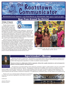 Rootstown Communicator Highlights