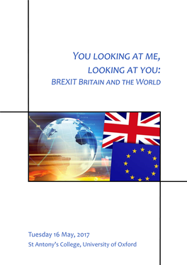 You Looking at Me, Looking at You: BREXIT Britain and the World