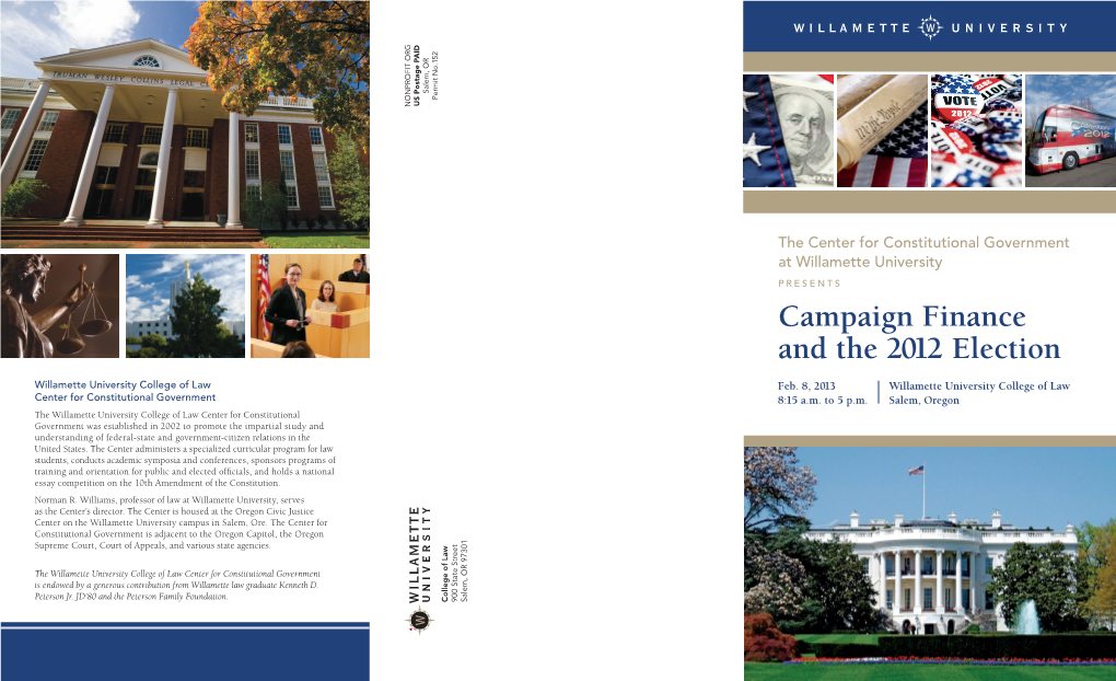 Campaign Finance and the 2012 Election