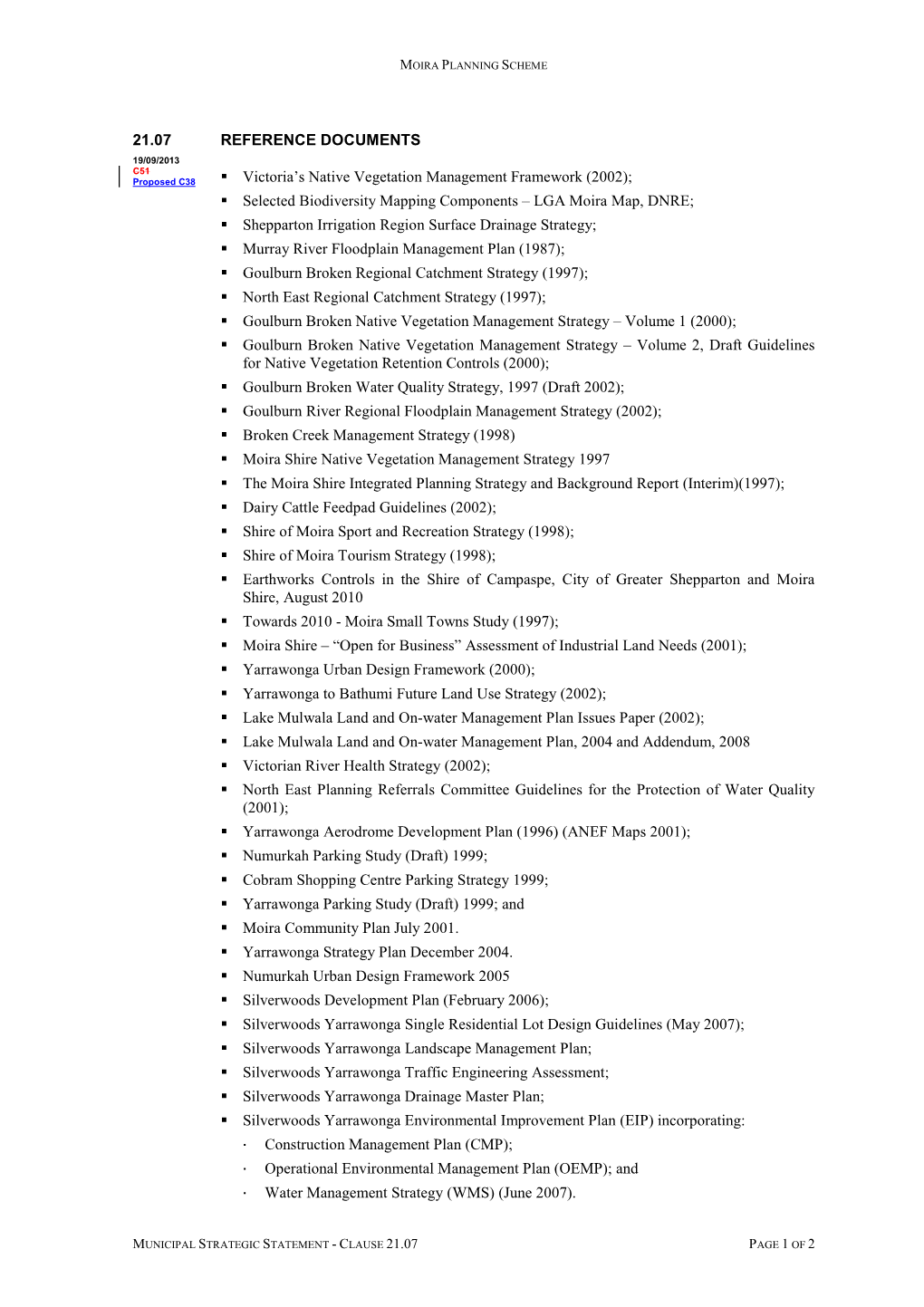 21.07 REFERENCE DOCUMENTS Victoria's Native Vegetation