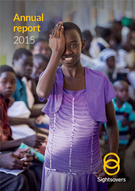 Annual Report 2015 Case Study 1 Integrated Ntds at Scale: UNITED Project in Nigeria Contents