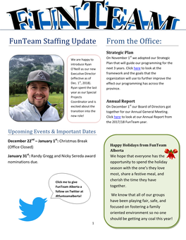 Funteam Alberta Winter Newsletter