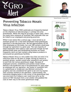 Preventing Tobacco Mosaic Virus Infection