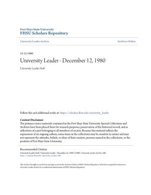 University Leader Archive Archives Online