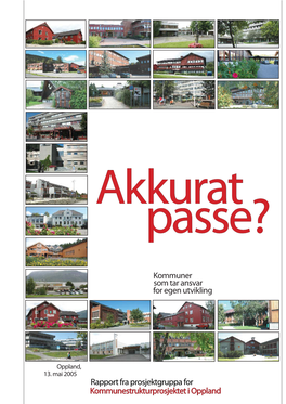 Rapport Fra Prosjektgruppa for Kommunestrukturprosjektet I Oppland Kommuner Som Tar Ansvar for Egen Utvikling