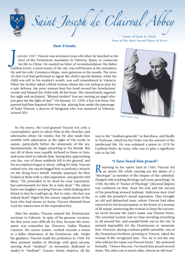 Saint Joseph De Clairval Abbey Newsletter (Free of Charge), Contact the Abbey