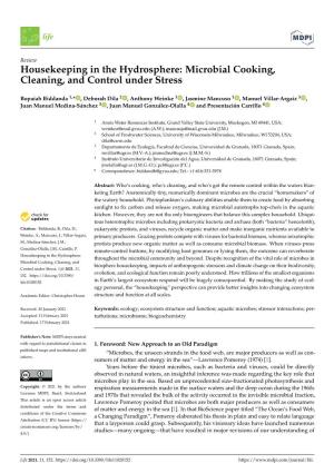 Microbial Cooking, Cleaning, and Control Under Stress