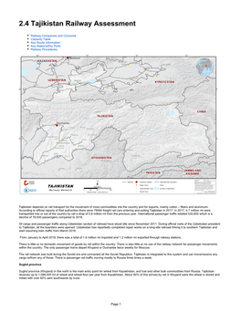 2.4 Tajikistan Railway Assessment