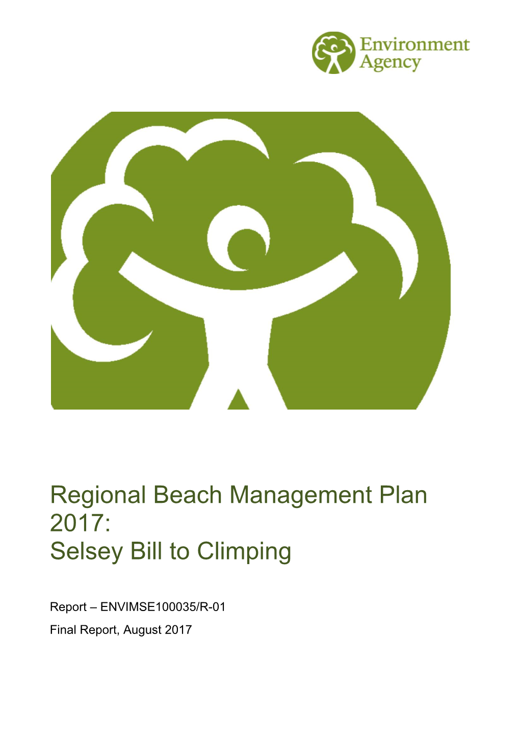 Regional Beach Management Plan 2017: Selsey Bill to Climping