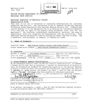 FEB 2/1998 NPS Form 10-900 OMB No