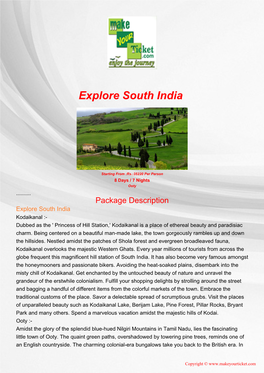Explore South India