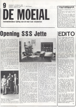 Opening SSS Jette