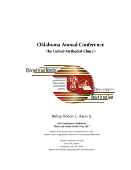 Oklahoma Annual Conference the United Methodist Church