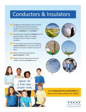Conductors/Insulators Conductors & Insulators