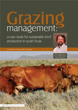 A Case Study for Sustainable Beef Production in South Texas