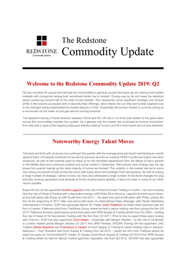 The Redstone Commodity Update 2019: Q2