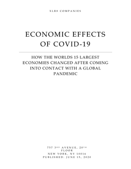 Economic Effects of Covid-19