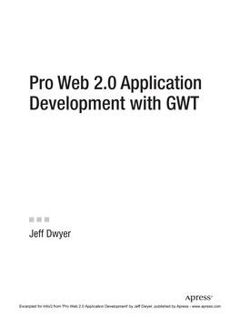 Pro Web 2.0 Application Development with GWT