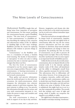 The Nine Levels of Consciousness