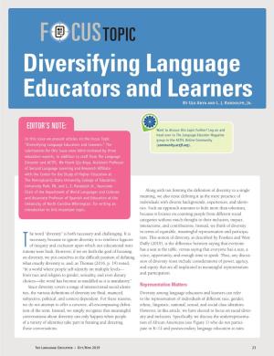 Diversifying Language Educators and Learners by Uju Anya and L
