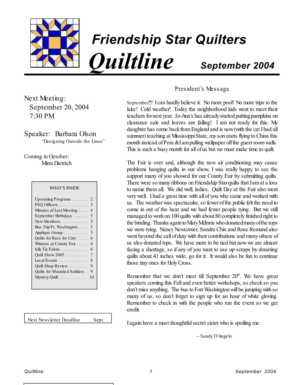 Quilt Show 2005