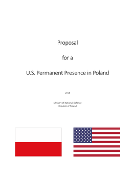 Proposal for a U.S. Permanent Presence in Poland